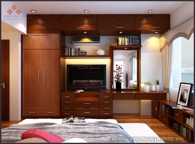 Thiết kế nội thất phòng ngủ - chung cư chú Khương-3