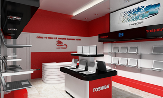 Thiết kế Showroom máy tính Toshiba - Nguyễn Chí Thanh