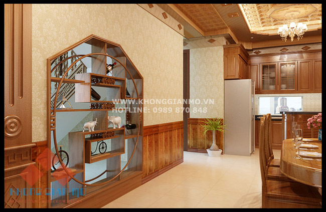 Thiết kế nội thất biệt thự Phòng ăn - Biệt thự A Thanh - Mỗ Lao - Hà Nội